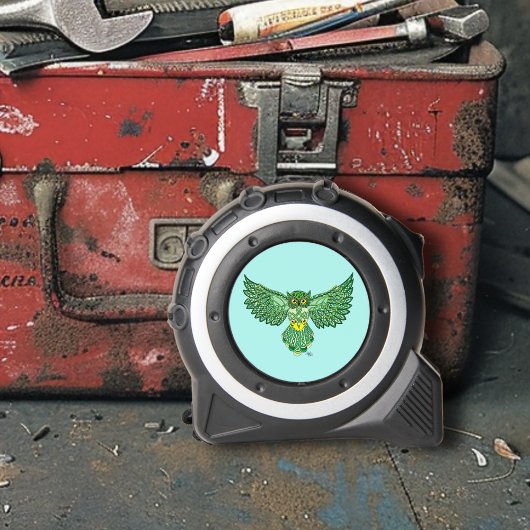 Celtic Flight Owl Green Maßband