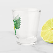 Celtic Flight Owl Green Schnapsglas (Rechts)