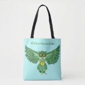 Celtic Flight Owl Green Tasche (Vorderseite)