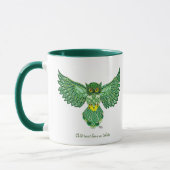 Celtic Flight Owl Green Tasse (Links)