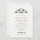 Celtic Folk Art Wedding Einladung (Vorderseite)