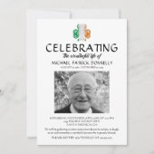 Celtic Funeral | Feiern zum Foto des Lebens Einladung (Vorderseite)