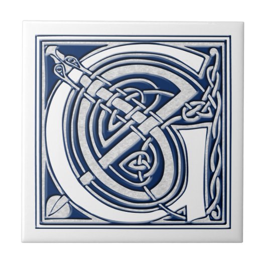 Celtic G Monogram Fliese (Vorderseite)