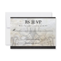 Celtic Gaelic Knot Wedding RSVP Card