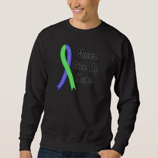 Celtic geben nie Hoffnung EDS auf Sweatshirt (Vorderseite)