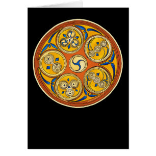 Celtic-gewundene Karte, Lughnasadh Entwurf