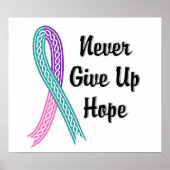 Celtic gibt niemals die Hoffnung auf Schilddrüsenk Poster (Vorne)