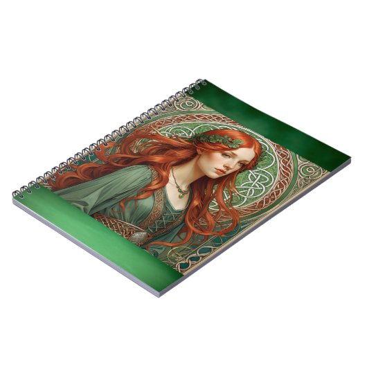 Celtic Girl 3 Spiral Notebook Notizblock (Linke Seite)
