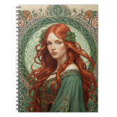 Celtic Girl Spiral Notebook 8 Notizblock (Vorderseite)
