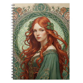 Celtic Girl Spiral Notebook 8 Notizblock