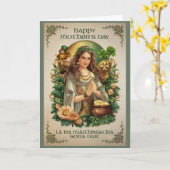 Celtic Goddess Irish Mother Day Karte (Gelbe Blume)