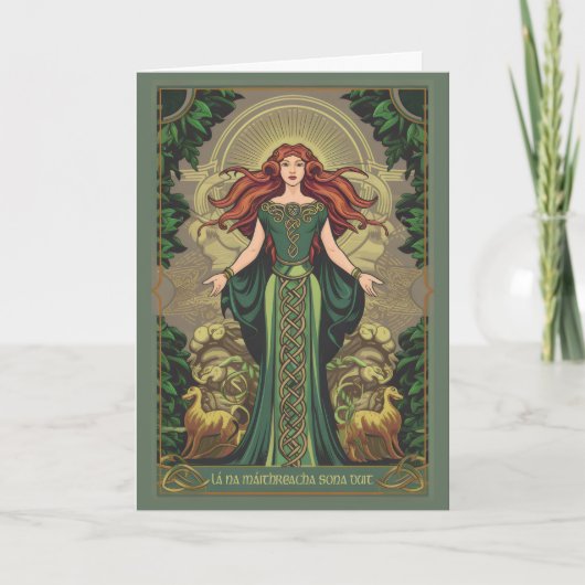 Celtic Goddess Irish Mother Day Karte (Vorderseite)