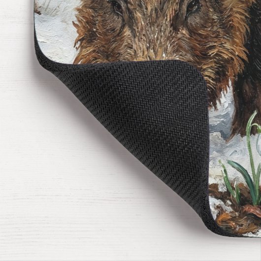 Celtic Goddess & Wild Boar Mousepad (Ecke)