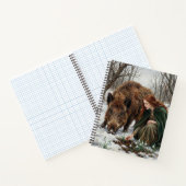 Celtic Goddess & Wild Boar Notizblock (Innenseite)