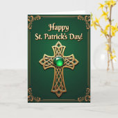 Celtic Gold St. Patrick's Day Karte (Gelbe Blume)
