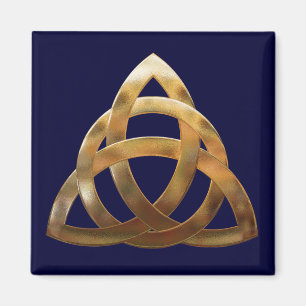 Celtic Gold Trinity Knot Magnet