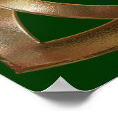 Celtic Gold Trinity Knot Poster (Ecke)