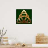 Celtic Gold Trinity Knot Poster (Küche)