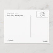 Celtic Gold Trinity Knot Postkarte (Rückseite)