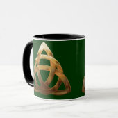 Celtic Gold Trinity Knot Tasse (Vorderseite Links)