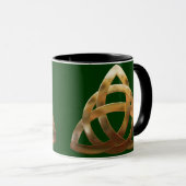 Celtic Gold Trinity Knot Tasse (VorderseiteRechts)