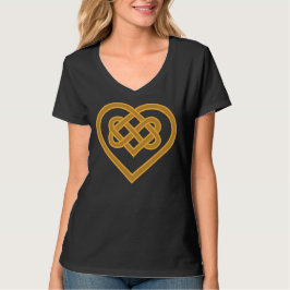 Celtic Golden Liebe Knot T-Shirt
