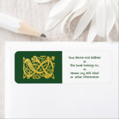 Celtic Golden Snake auf der grünen Rücksendeadress (Insitu)