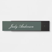 Celtic Green Beruflich Schlicht Moderne Elegant Türschild (Vorderseite )