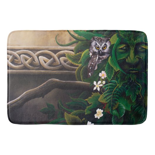 Celtic Green Man Badematte (Vorderseite)