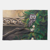 Celtic Green Man Geschirrtuch (Horizontal)