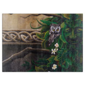 Celtic Green Man Owl Schneidebrett (Vorderseite)