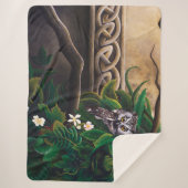 Celtic Green Man Owl Sherpadecke (Vorderseite)