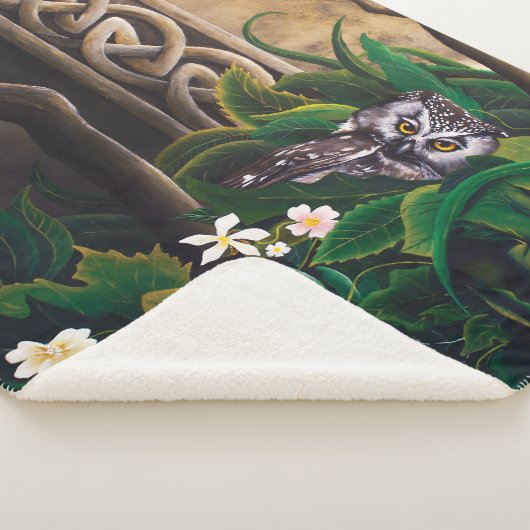 Celtic Green Man Owl Sherpadecke (3/4)