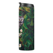 Celtic Green Man Owl Thermosbecher (Nach rechts gedreht)