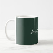 Celtic Green Modern Handwriting your name Kaffeetasse (Links)