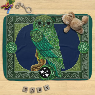 Celtic Green Owl Babydecke