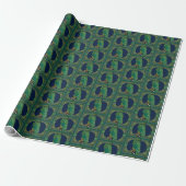 Celtic Green Owl Geschenkpapier (Ungerollt)