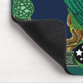 Celtic Green Owl Mousepad (Ecke)