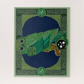 Celtic Green Owl Puzzle (Vertikal)