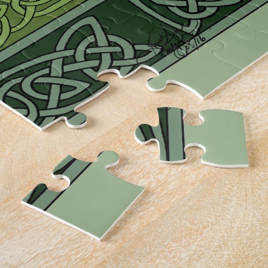 Celtic Green Owl Puzzle (Seite)