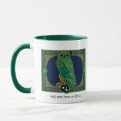 Celtic Green Owl Tasse (Links)