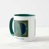 Celtic Green Owl Tasse (Vorderseite Links)