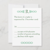 Celtic Green RSVP Card (Vorderseite)
