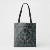 Celtic Green und Silver Sword Tasche (Vorderseite)