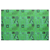Celtic Gryphon und Kells Smaragdgrün Stoff (Fat Quarter (45,7 x 55,9 cm))