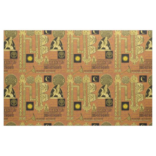 Celtic Gryphon und Kells Stoff (Fat Quarter (45,7 x 55,9 cm))