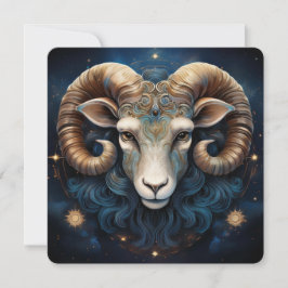 Celtic Guardian Ram Warrior Spirit Aries Art Karte