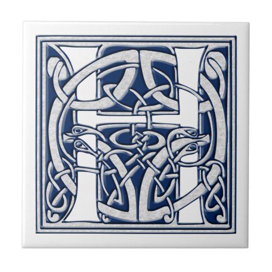 Celtic H Monogram Fliese (Vorderseite)