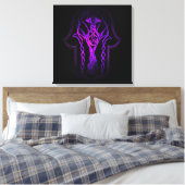 Celtic Hamsa Hand (Lila) Leinwanddruck (Insitu (Schlafzimmer))