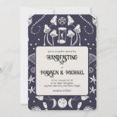 Celtic Handfastation Zeremonie Magical Forest Wedd Einladung (Vorderseite)